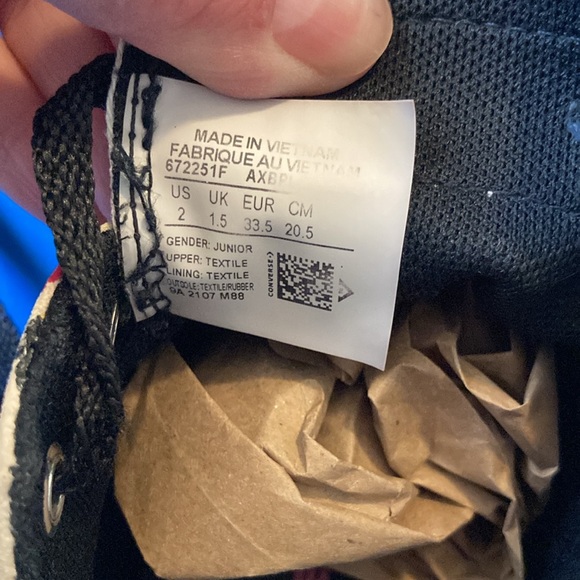 Converse All Stars Rainbow Cheetah/Leopard print low top; Girls - Picture 5 of 6